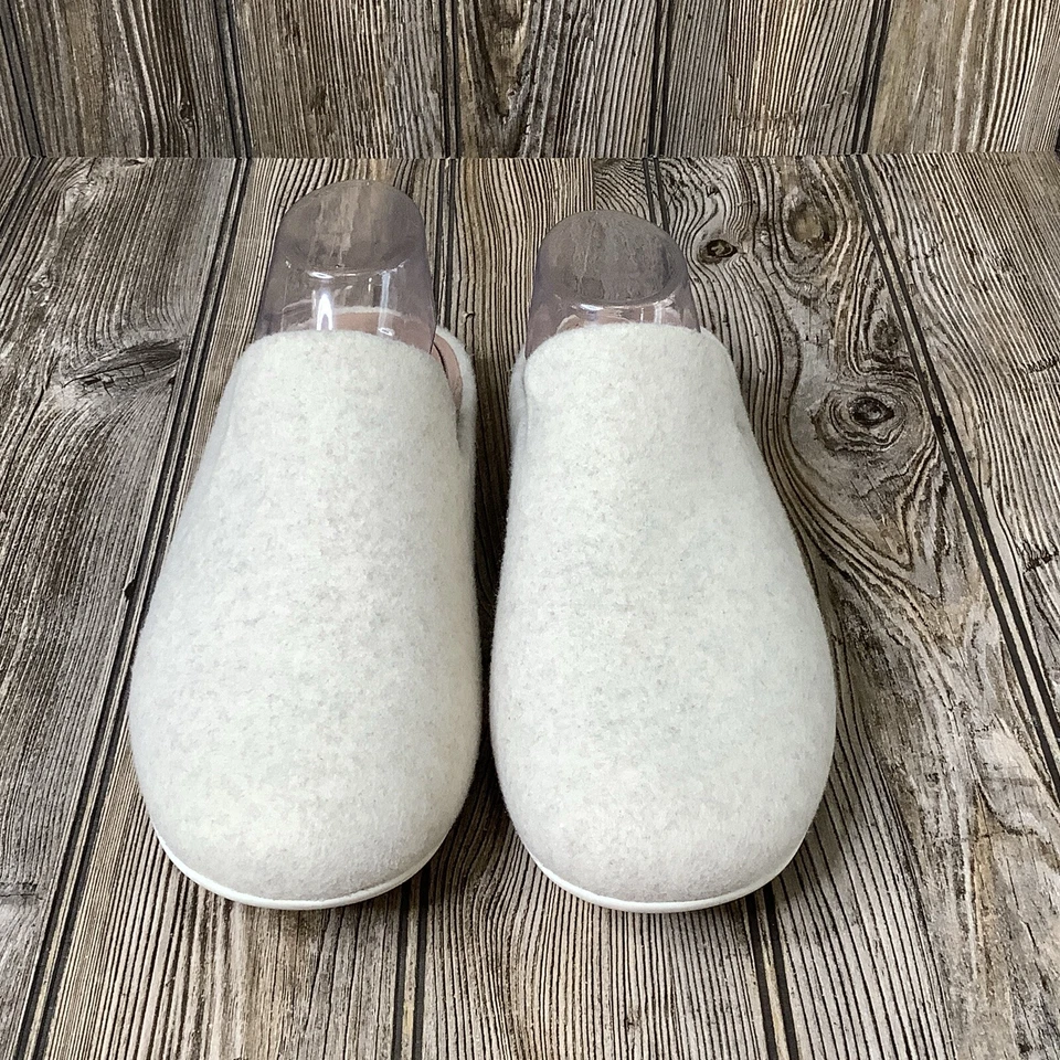 Zapatillas cómodas FITFLOP CHRISSIE II HAUS de fieltro marfil Fd1-892 para mujer talla 10 Foto 2 de 4