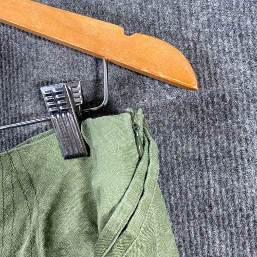 Yarra Trail Skirt Womens 12 Green A Line 100% Linen Midi Coastal Office Career - Picture 4 of 12