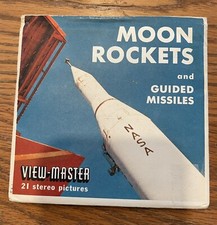 View-Master Moon Rockets Guided Missiles B656 3-Reel Set Booklet