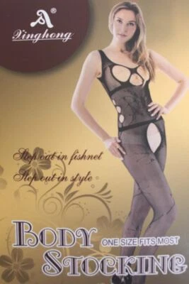MY GUILTY PLEASURE sexy ladies Black open top and crotch body stocking