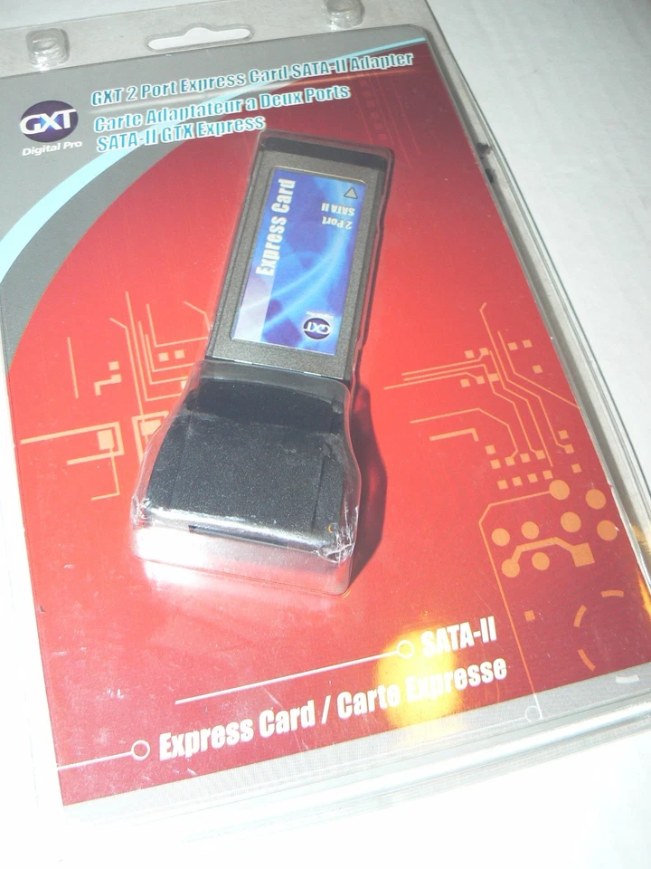 3-GXT 2 PUERTOS TARJETA EXPRESS SATA -II/ADAPTADOR 2 BIN #8 Foto 2 de 3