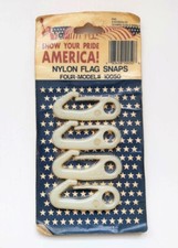 EMC SHOW YOUR PRIDE AMERICA Nylon Flag Snaps Four-Model 10050, New 