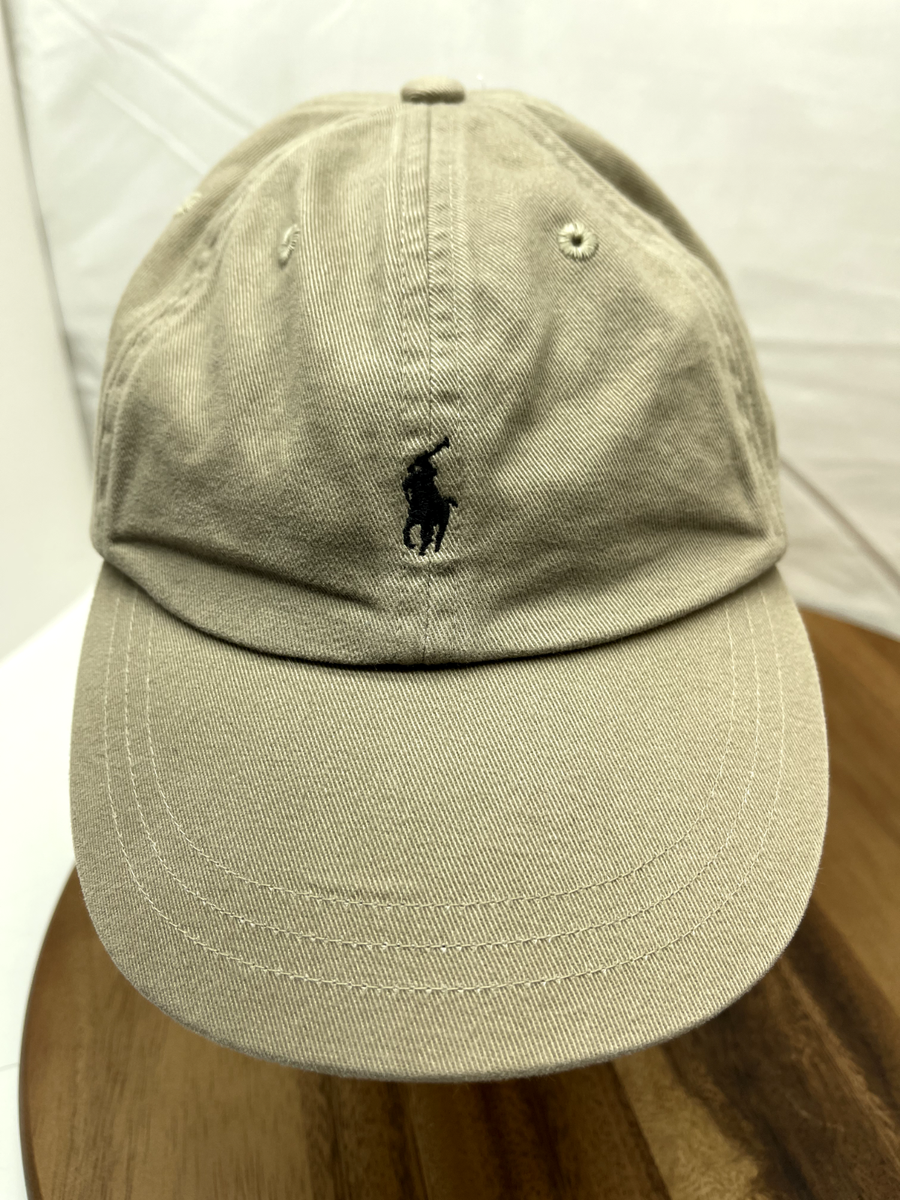 Ralph Lauren Polo Hat Cap Strap Back Khaki Black Pony Casual Kids 