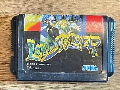 Raro Jogo Sega Mega Drive Land Stalker Estado de Novo Completo