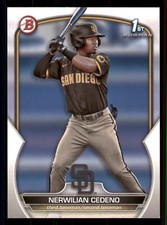 Nerwilian Cedeno 2023 Bowman #BP-81 Prospects San Diego Padres
