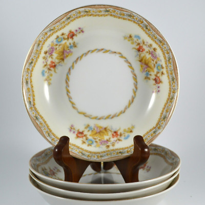 4 Empress EMP48 Berry Bowls Brown Floral Rope Verge Japan