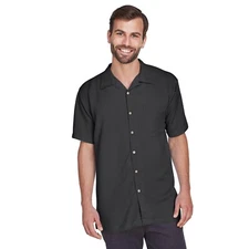 Harriton Men's Bahama Cord Camp Shirt Multi Sizes/ Colors
