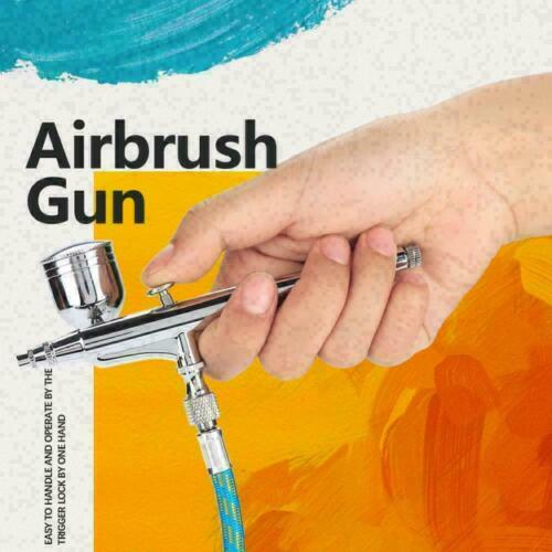 25PSI Airbrush Compressor Kit Spray Gun Dual Action Air Brush Paint Model 0.3MM - Picture 6 of 13