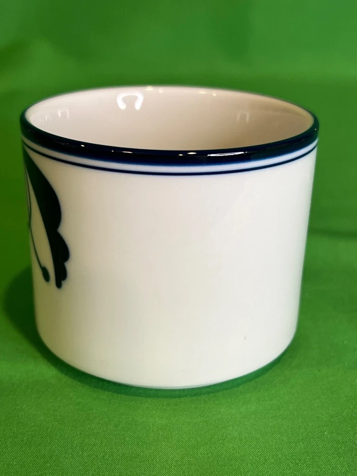 Taza de café de té Dansk Flora Bayberry azul blanco Japón 8 OZ Foto 3 de 4