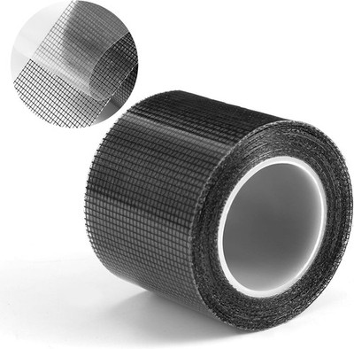 Black Window Screen Repair Tape, 2'' x 16ft (196'') Mosquito Net Repairs Tapes,