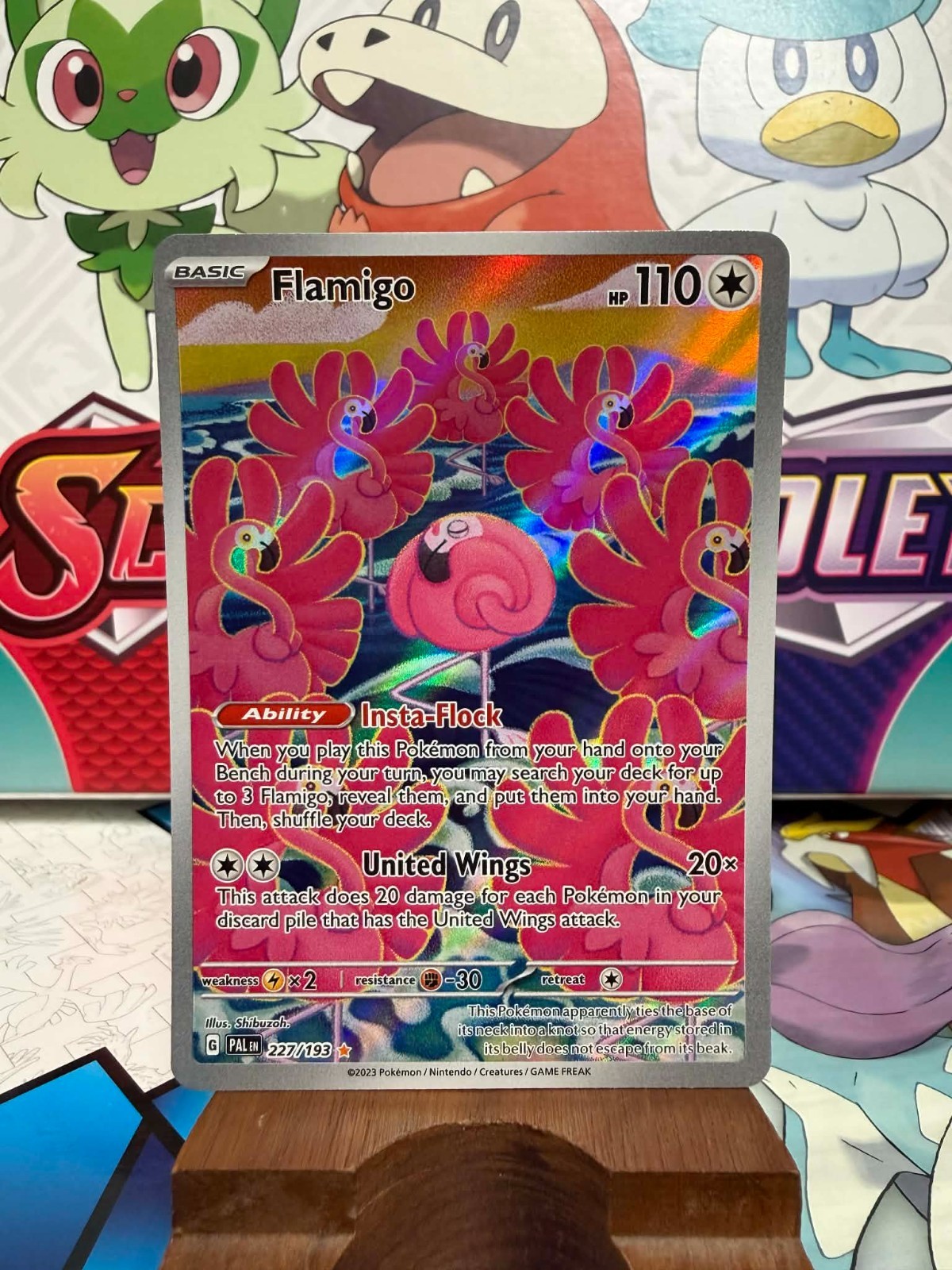 Flamigo 227/193 Illustration Rare - Paldea Evolved - Pokemon TCG - SHIPS FAST