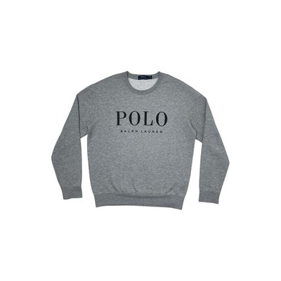 Polo Ralph Lauren Pullover Herren Medium Grau Spellout Logo Grafik Design ''