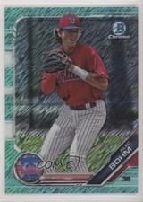 2019 Bowman Chrome Prospects Aqua Shimmer Refractor /125 Alec Bohm #BCP-2 2l4