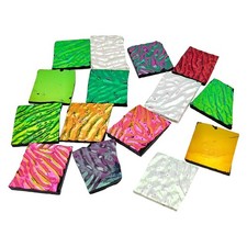 3 Bags /84g COE90 Dichroic Glass Scrap - Assorted Fusible Glass Fusing Microw...