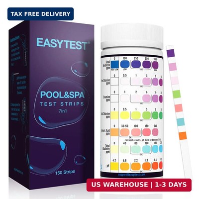 Way Pool Test Strips, 150 Strips Water Chemical Testing for Hot tub and Spa