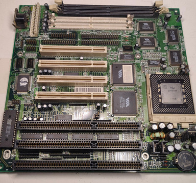Socket 7 AT SET DTK PAM-0057V E0 (VIA Apollo VPX) + CPU & 64 MB RAM + Bonus