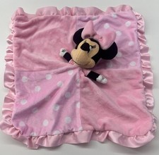 Disney Baby Minnie Mouse Lovey security blanket polkadot With Crinkle Sound