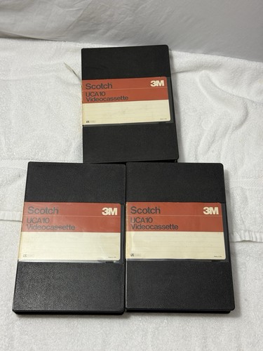 3x Used Scotch UCA10 Broadcast Video Cassette Jamaal Wilkes Budweiser Super Fest