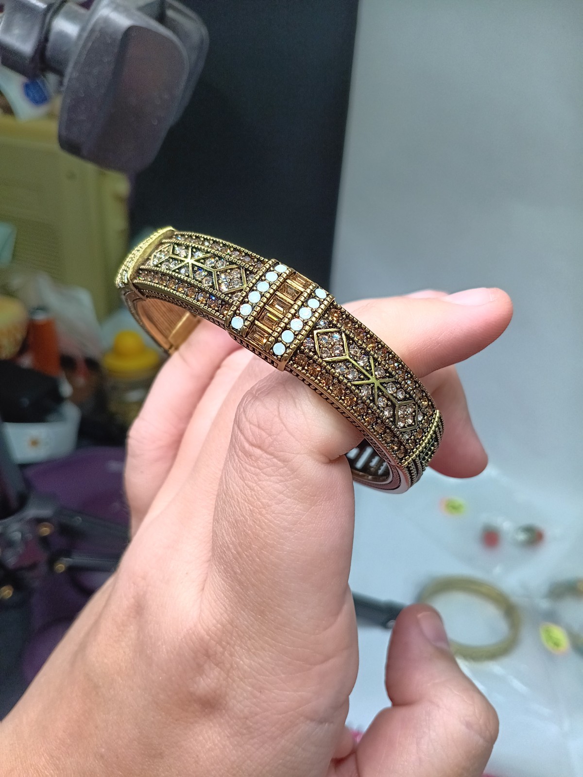 Heidi Daus Everyday Elegance Hinged Bangle Bracel… - image 7