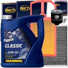 FILTERSET SATZ+MANNOL 10W40 ÖL 1.4 16V für VW POLO 6N1 2 LUPO SEAT LEON 1M AROSA