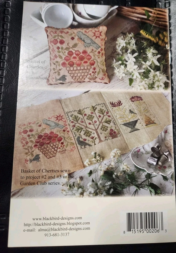 Blackbird Designs Garden Club Series Cross Stitch #1, 6, & 11 With 21 DMC Floss - Image 3 of 4