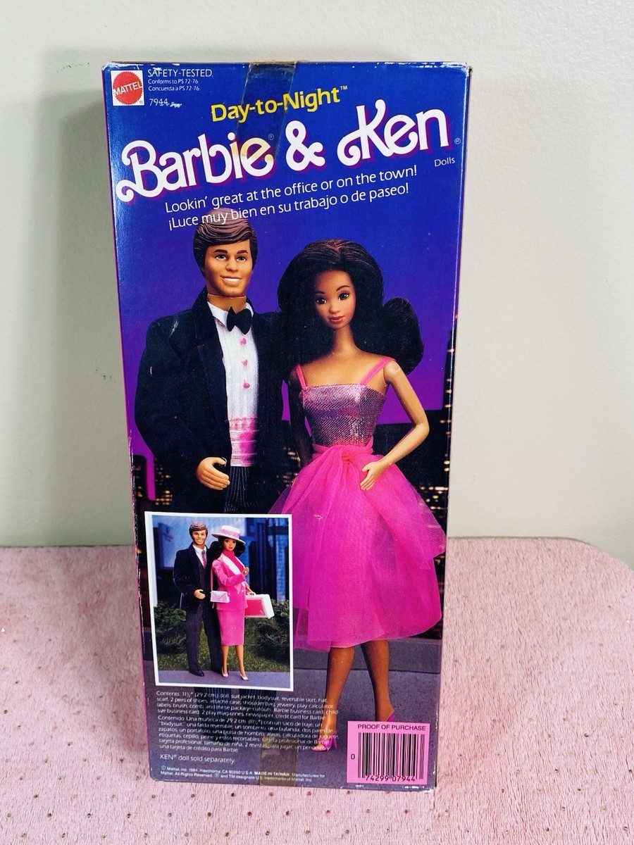 Boîte Barbie Day To Night Mattel France 1984 – Pour Collection, Boîte Uniquement
