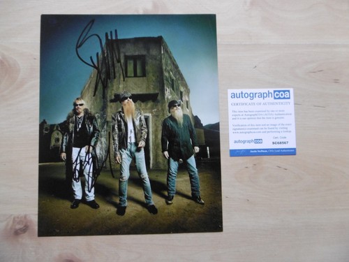 ZZ Top Billy Gibbons & Frank Beard Autogramme signed 20x25 cm Foto ACOA