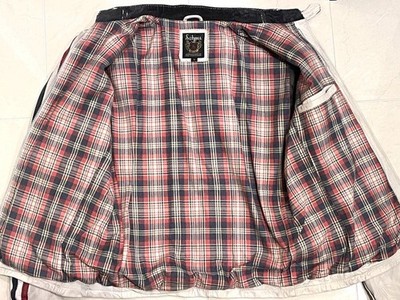 Schott single rider Classic Racer Jacket Blouson Men S Plaid White