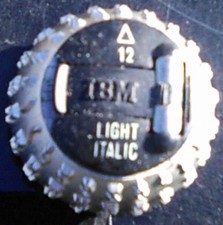IBM GOLF BALL TYPE ELEMENT LIGHT ITALIC 12 PITCH FOR SELECTRIC I II TYPEWRITER