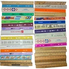 Vintage 12" Ruler Lot of 36 Wood Plastic Metal Advertisement Unions NFL Coke