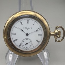 Beautiful Elgin Grade 206 Pocket Watch, 20 Year Gold Filled Hunter Runs Size 6