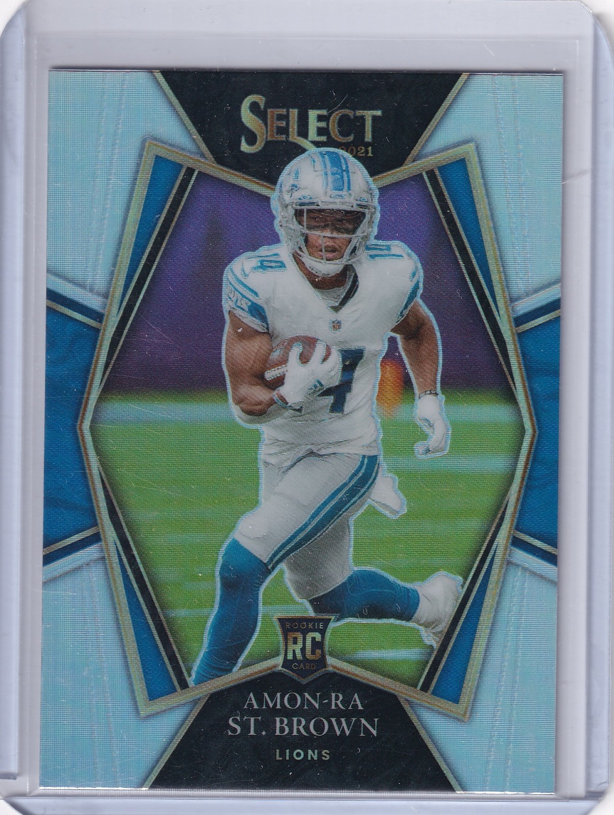 2021 Panini Select #173 Amon-Ra St. Brown Silver Prizm ROOKIE