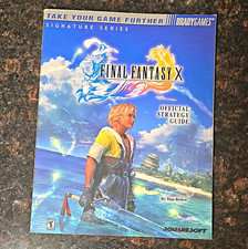 BradyGames Final Fantasy X Strategy Guide Signature Series w/ Poster, Yuna, 2001
