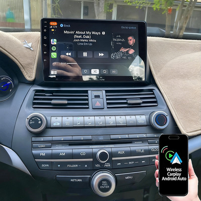 For Honda Accord 2008-2013 Android Auto Apple Carplay GPS Navi Car Stereo Radio