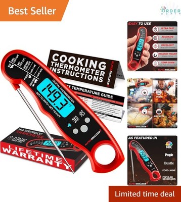 Digital Meat Thermometer with Probe Fast Read for Grilling Cooking Kitchen