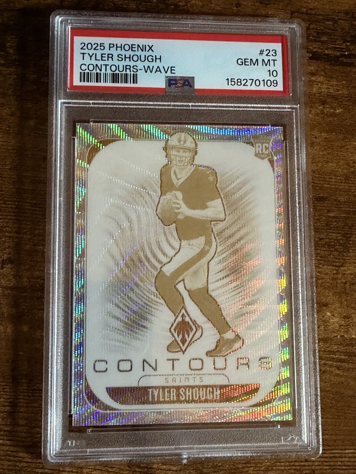 Tyler Shough Panini Phoenix Contours #23 Wave