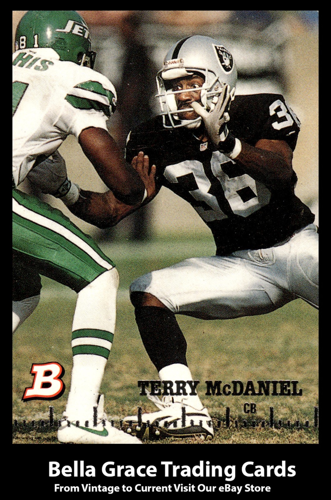 1994 Topps Bowman Terry McDaniel #99 Los Angeles Raiders NFL Football
