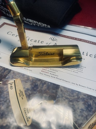 Scotty Cameron Gold Plated 2000 MCI Classic Winner Stewart Cink - Picture 2 of 5
