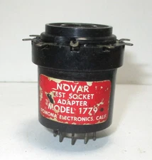 Pomona 1779 9-Pin Novar Vacuum Tube Test Socket Adapter 1 Pc.