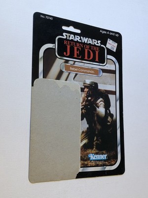 CARDBACK ONLY for 1980 Vintage Star Wars REBEL COMMANDO action figure 77 BACK