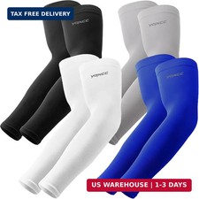 YQXCC 4 Pairs Arm Sleeves, Cooling UV Sun Protection Sports Compression Sleeves
