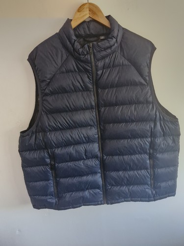 M&S Down Gilet 3xl 50 Chest Black Gorpcore Feather Puffer Gilet - Picture 8 of 13