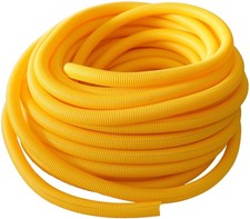 Absolute USA SLT14-50YL 50' 1/4" 5mm yellow split wire loom conduit polyethylene