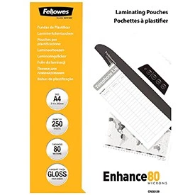 Fellowes 5312903 A4 80Mic Pouch 250pk