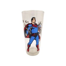 Vintage 1975 DC Comics Superman Collectible Pepsi Glass Collector Series