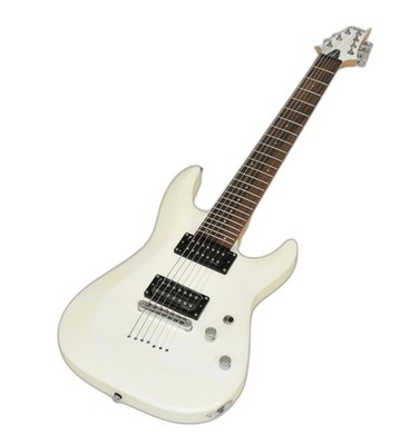 Schecter C-6 Deluxe Guitar Satin White B-Stock 1399