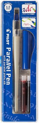 Parallel Calligraphy Pen Set, 6.0Mm Nib with Black and Red Ink Cartridges (90053