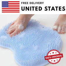Foot Back Scrubber Exfoliating Silicone Massager Pad Cleaning Mat Bath Shower US