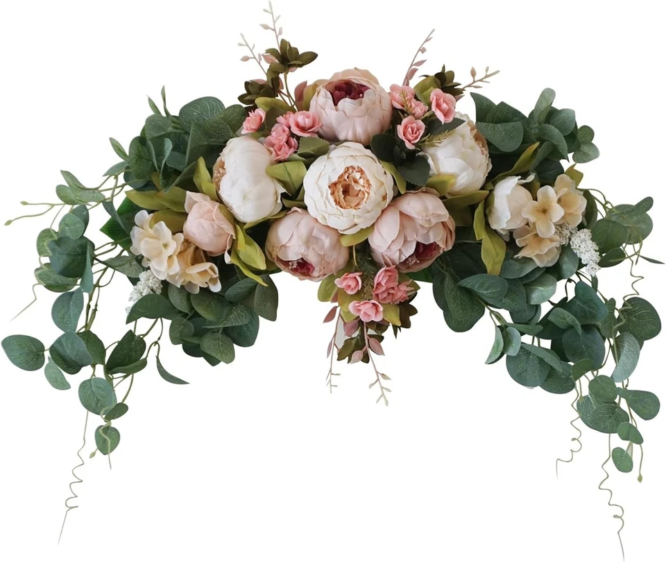 Lush 30-Inch Flower Swag - Durable Decorative Enhancement for Weddings & Homes - Image 3 of 4