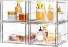 Versatile Acrylic Makeup Organizer, Drawer Organizer - 4 Drawers, Transparent